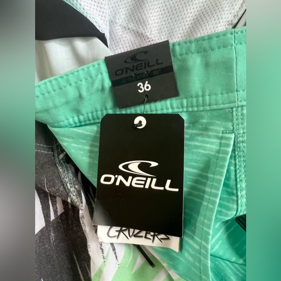 O'Neill Men's Breaker Cruzer Stretch Boardshort, Tropical Print, Size 36 - Picture 3 of 13